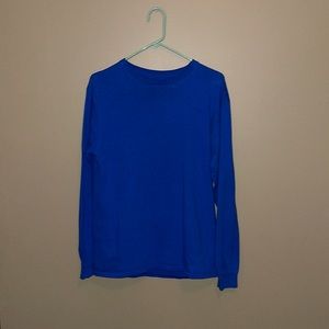 Blue long sleeve tee shirt